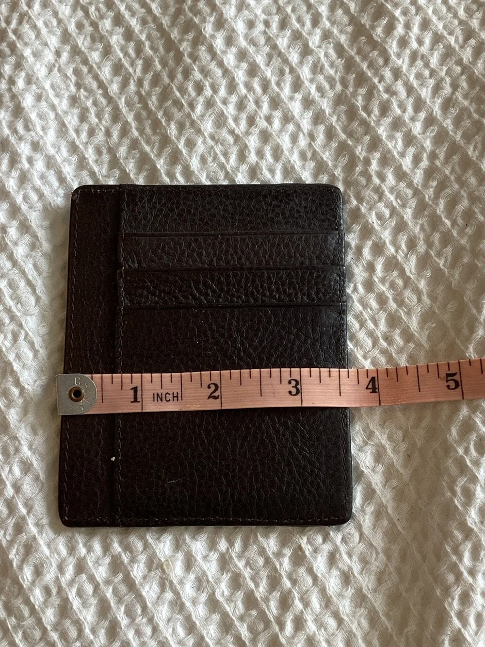 Men's Black Leather Card Holder Wallet - Minimalist Design